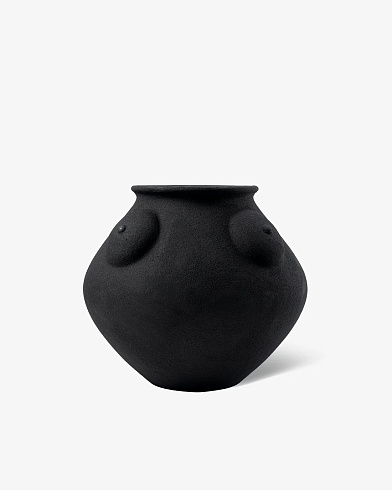 Ваза Bitossi Ceramiche Black lava 32 The shapes of resistance RMS00003
