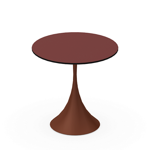 Журнальный столик Midj Leo HPL d40 White/Namib.Red Leo Leo CT H45 D40 FAM