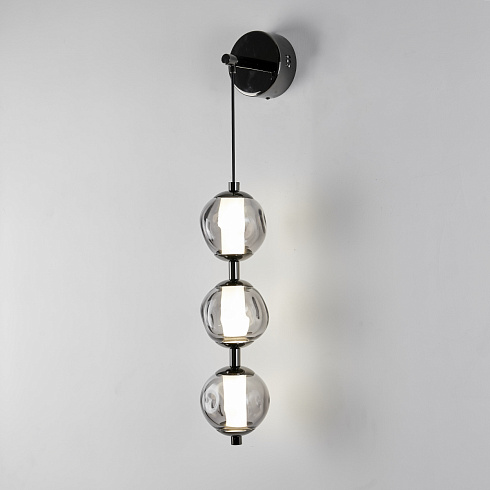 Настенный светильник Delight Collection OB2437 pearl black/smoke OD2437