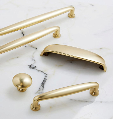 Ручка-кнопка Rejuvenation Claybourne Aged Brass Claybourne 6877197