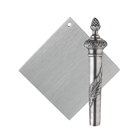 Дверная ручка Bronzes de France Gothic 0184 Old silver Gothic BEQ-0184-OS+PLA-0013