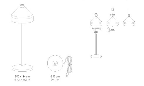 Настольная лампа Zafferano Amelie Terracotta Amelie LD1090T3