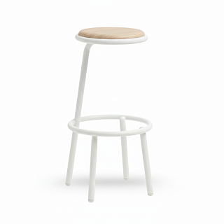 Less H65 M LG White / Ash wood stained natural 