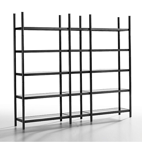 Стеллаж Midj Siena 200 black/fume Siena Siena composition 200х170 cm