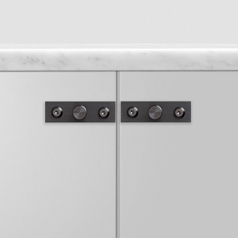 Ручка-кнопка Buster and Punch Knob Plate Linear Gun Metal set of 2 Linear GFK-35324