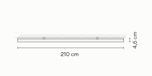 Профиль Vibia Bind A492 Beige M1 210cm Bind A49224/0M