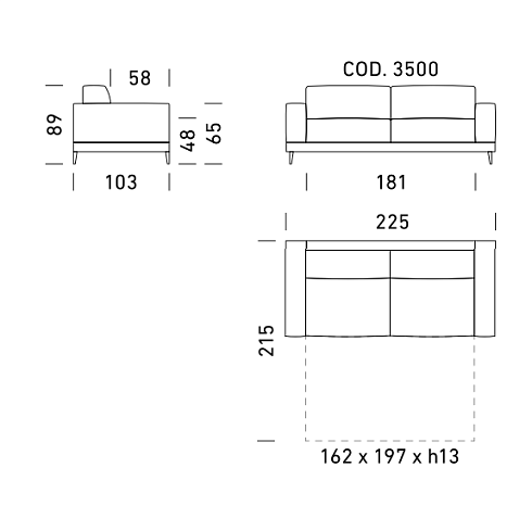 Диван Dienne Salotti Naxos 3500 Views II naxos_3500