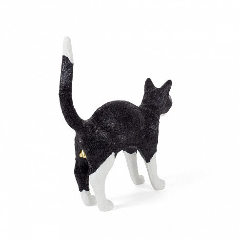 Настольная лампа Seletti Jobby The Cat Black and White Cat Lamp 15042