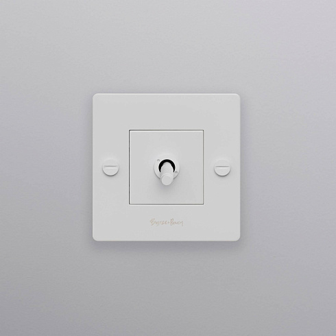 Выключатель Buster and Punch 1G / Cross / With B+P logo / White Switches CTK-143457