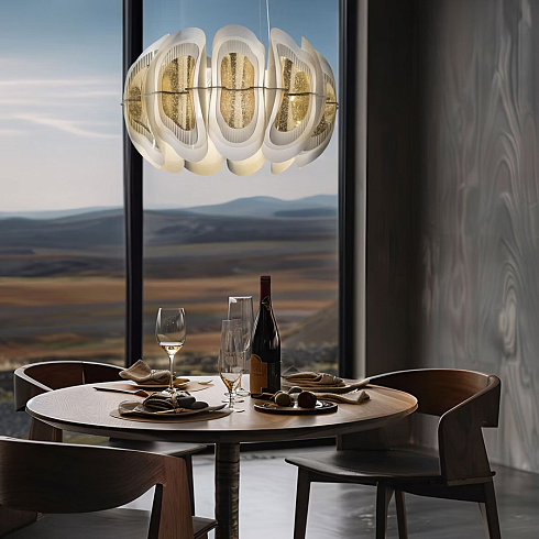 Подвесной светильник Slamp Fiordlys Gold Fiordlys FRDSM00GLD01T00ROUEU