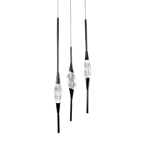 Подвесной светильник Delight Collection Pezzo 3 pearl black Pezzo OM82112-3 pearl black