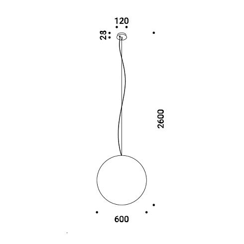 Подвесной светильник Davide Groppi Moon 60 Moon 1A2820000.00.00