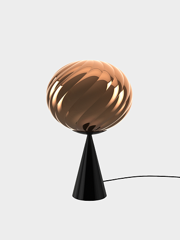 Настольная лампа Tom Dixon Whirl Cone Fat Copper/black LED Whirl WHS01CO-TUN01M2