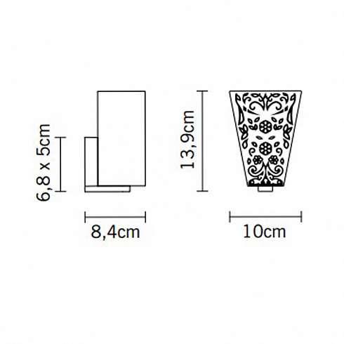 Настенный светильник Fabbian D69D0100 Vicky