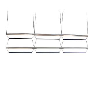 Tier 150 3H + 2V Anodized Silver/Sapphire