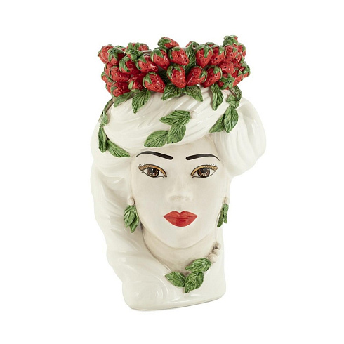 Ваза Abhika Strawberries Head Lady Big white Moro Heads 201213,100