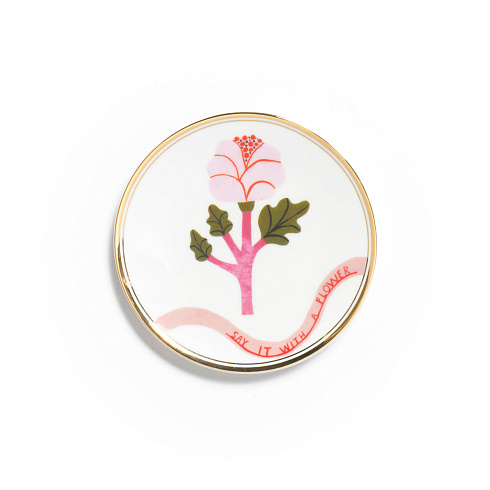 Десертная тарелка Bitossi Home Rosa Botanica BOT00170