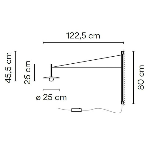 Настенный светильник Vibia Tempo 5756 Cream Tempo 575658/15