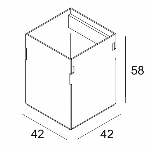 Монтажная коробка Delta Light 302 19 22 CONCRETE BOX