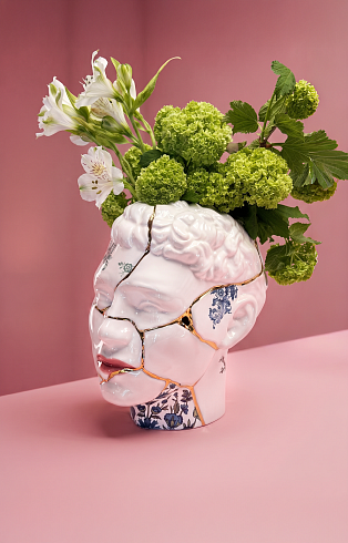 Ваза Seletti Kintsugi Head Him Kintsugi 09947