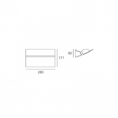 Настенный светильник Artemide M026020 Kanji