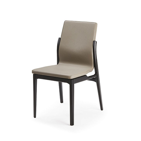 Обеденный стул Cattelan Italia Ginevra Matt Black Ecrù Ginevra Ginevra OP17 / GLV03