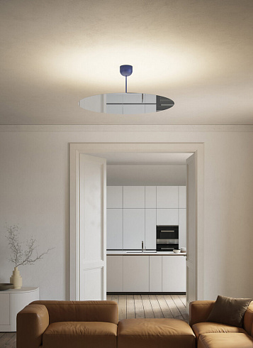 Потолочный светильник Luceplan Millimetro stem 33cm – disc Ø85cm Brass Millimetro A11S85W