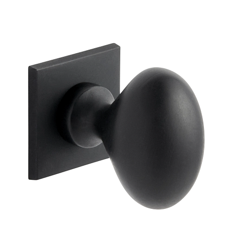Ручка-кнопка Rejuvenation Oval with Square Backplate Oil-Rubbed Bronze Oval 1726717