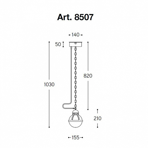 Подвесной светильник Aldo Bernardi 8507 Loggiato