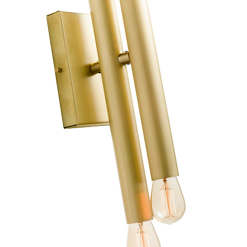 Настенный светильник Chelini Tube Tube Tube satin brass