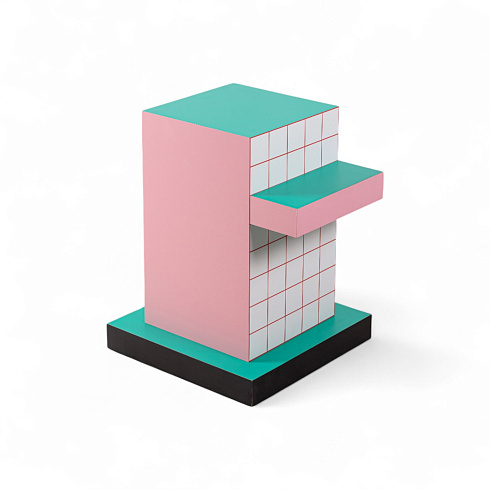 Приставной столик Seletti Supersidetable Red Grid Superfurniture 16511