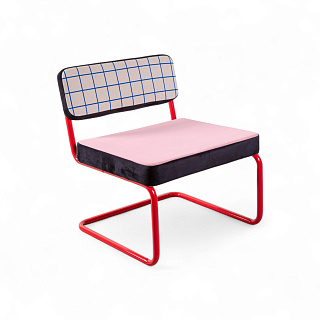 Superlounge chair Blue Grid