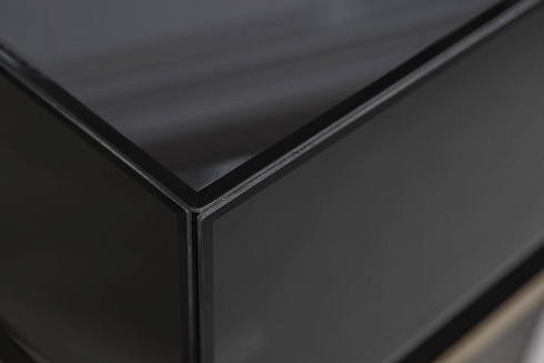 Консоль черная 2 ящика  см Garda Decor KFG058 