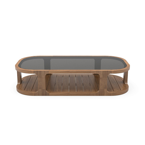 Журнальный стол Delight Collection Outdoor Mojo Big h40 Mojo Mojo Coffetable Big 182x90x40/glass
