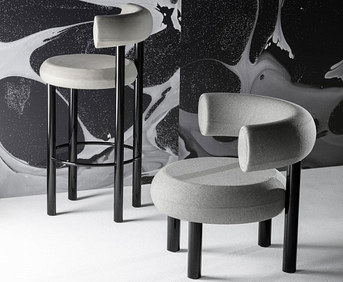 Барный стул Tom Dixon Fat Stool 75 Hero 0511 FAT FATS01HE0511BL