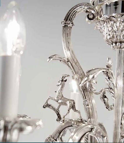 Люстра Arizzi 172/6 Antique silver plate 172