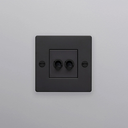Выключатель Buster and Punch 1G Double black Switches CTG-023781