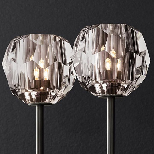 Бра Restoration Hardware Boule De Cristal Grand Double Sconce Bronze Boule De Cristal 10002290 BRZ