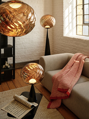 Плед Tom Dixon Thread 140x180 cm Black&White Wool Blend  Thread THTH140BLK