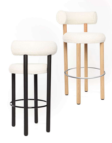 Полубарный стул Tom Dixon FAT StooL 65 Gentle 2 0973 FAT FATS02GE0973BL