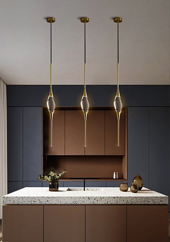 Подвесной светильник Delight Collection Pezzo 1 gold Pezzo OM82112-1b gold