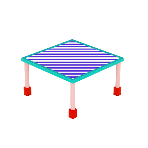 Обеденный стол Seletti Supertable Blue Stripes Superfurniture 16527