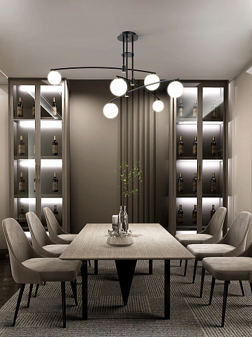 Потолочный светильник Delight Collection 8119P/6 black 8119P