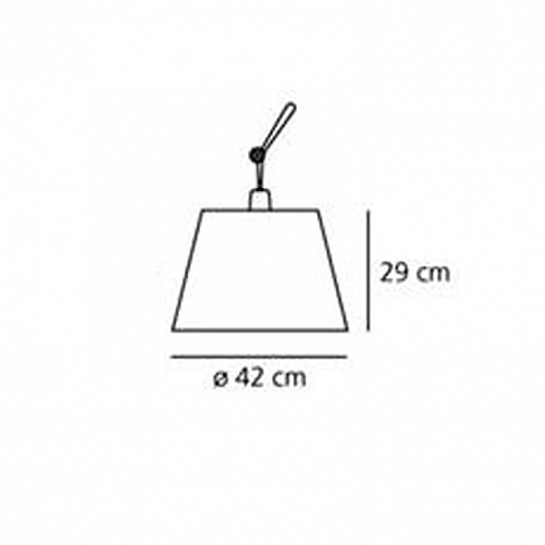 Абажур Artemide 0780030A Tolomeo Mega