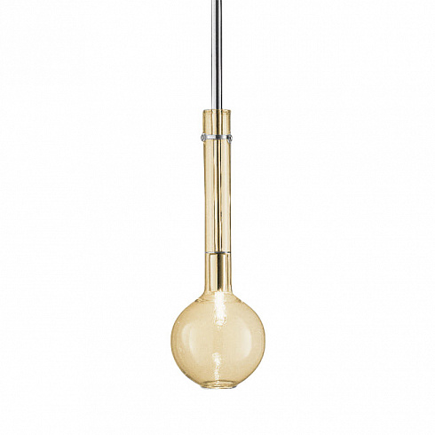 Подвесной светильник Selene Illuminazione Ampolla amber/chrome Ampolla 2804-024002