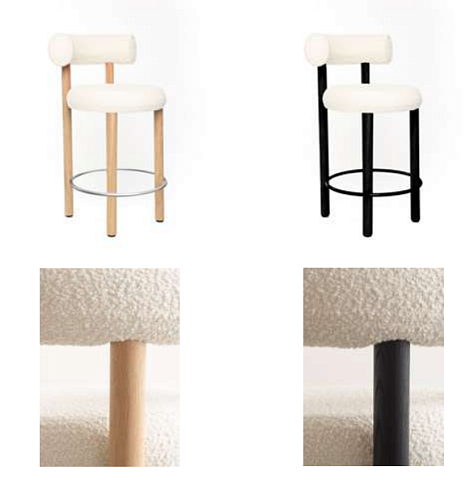 Полубарный стул Tom Dixon Fat Wood 65cm FAT FATS02NAW1