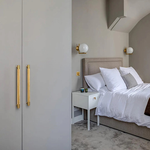 Диммер Buster and Punch 2G Cross Brass/brass Switches UK UK-DI-CO-2G-LED-BR-A