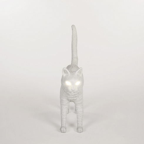 Настольная лампа Seletti Jobby The Cat White Cat Lamp 15040