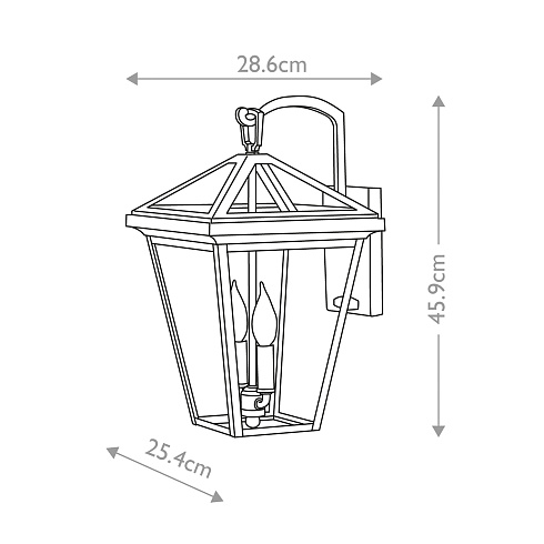 Настенные фонари Hinkley QN-ALFORD-PLACE2-M-MB 