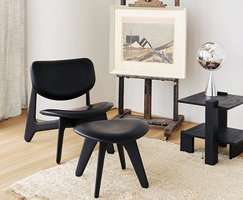 Стул Tom Dixon Slab In Black Leather Slab SLLCU01BLSY0100